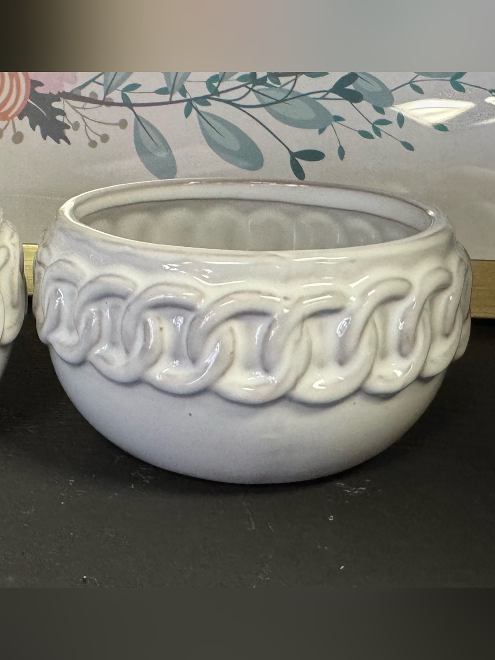 White‎ Ceramic Decorative Succulent Planter 2/$14